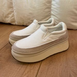 White UGG Marin Slip-on Sneakers, size 7